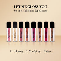 Recode Lip Glosses Let Me Gloss You  1.25 ML X 8