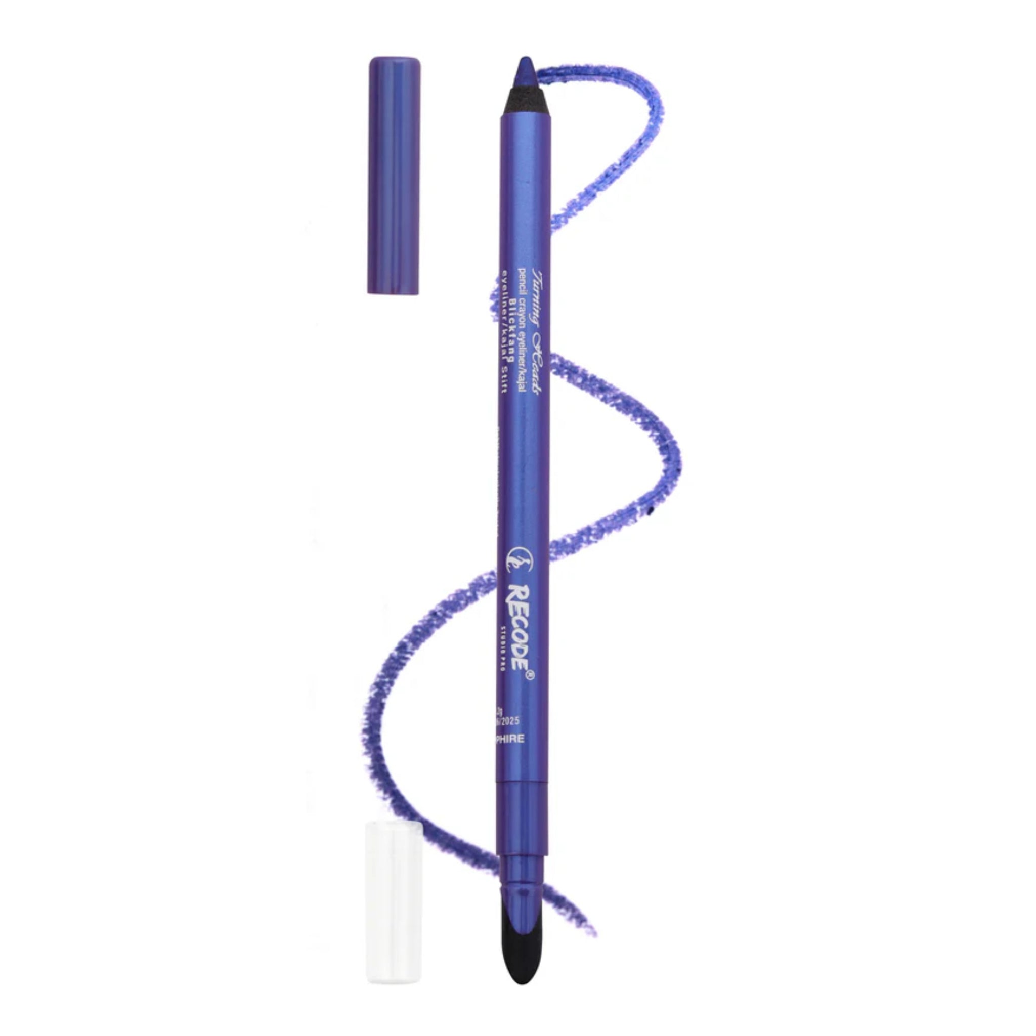 Recode Turning Heads Blue Sapphire Crayon Gel Eyeliner Cum Kajal Pencil 1.20 G