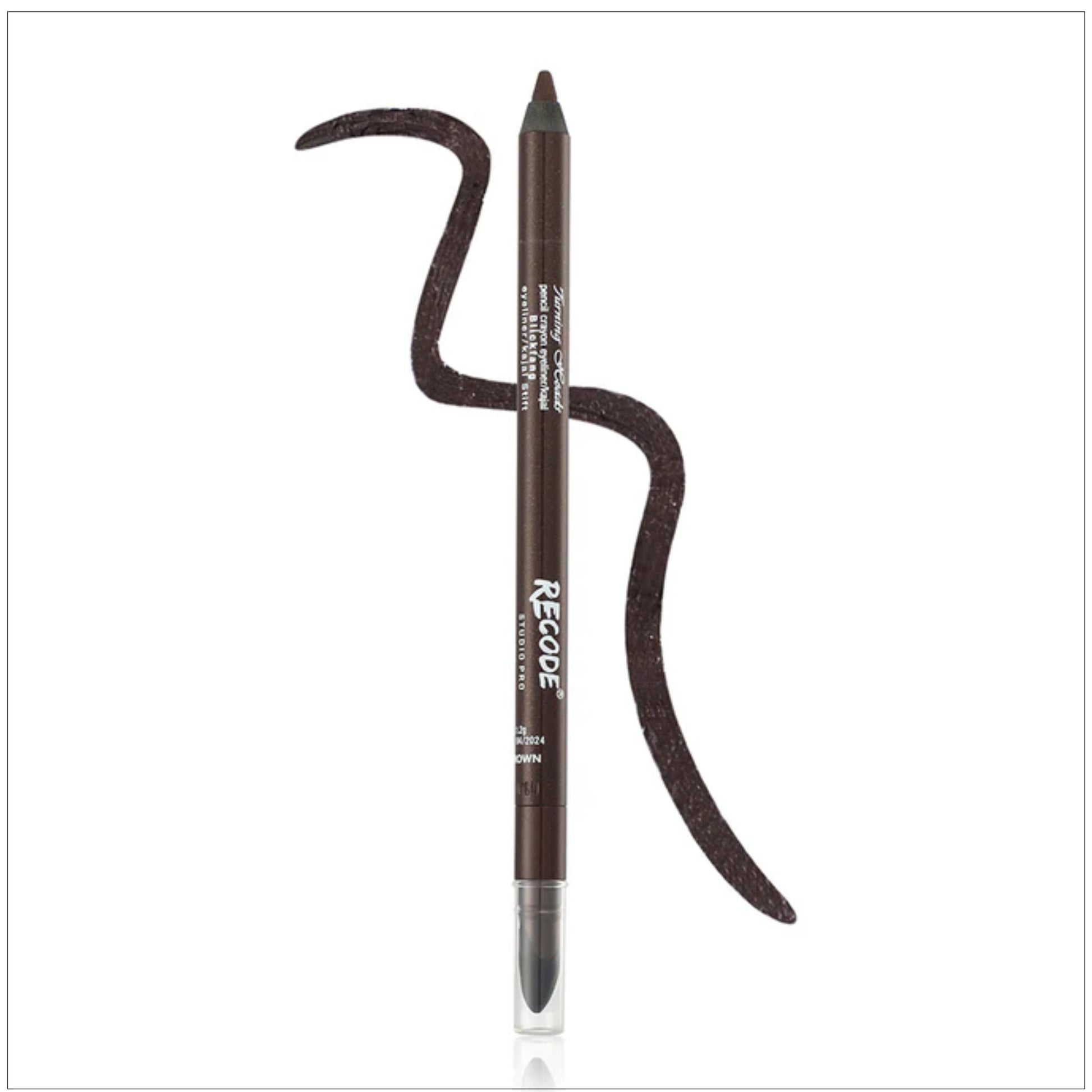 Recode Turning Heads Brown Crayon Gel Eyeliner Cum Kajal Pencil 1.20 G