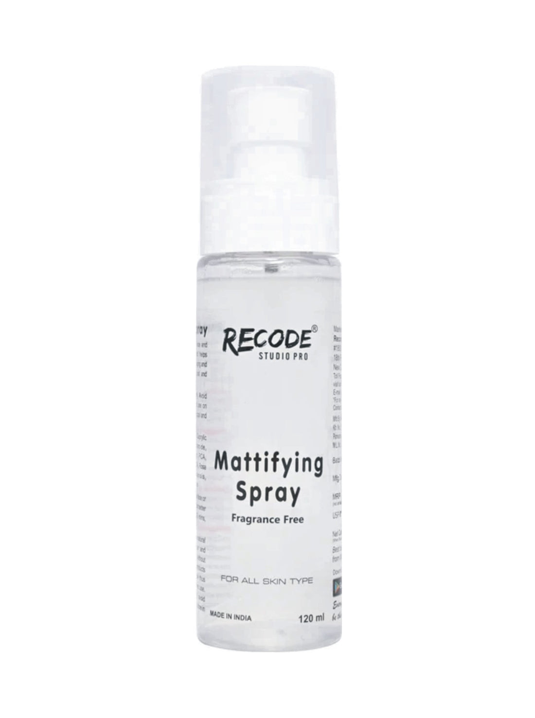 Recode Mattifying Spray 120 ML