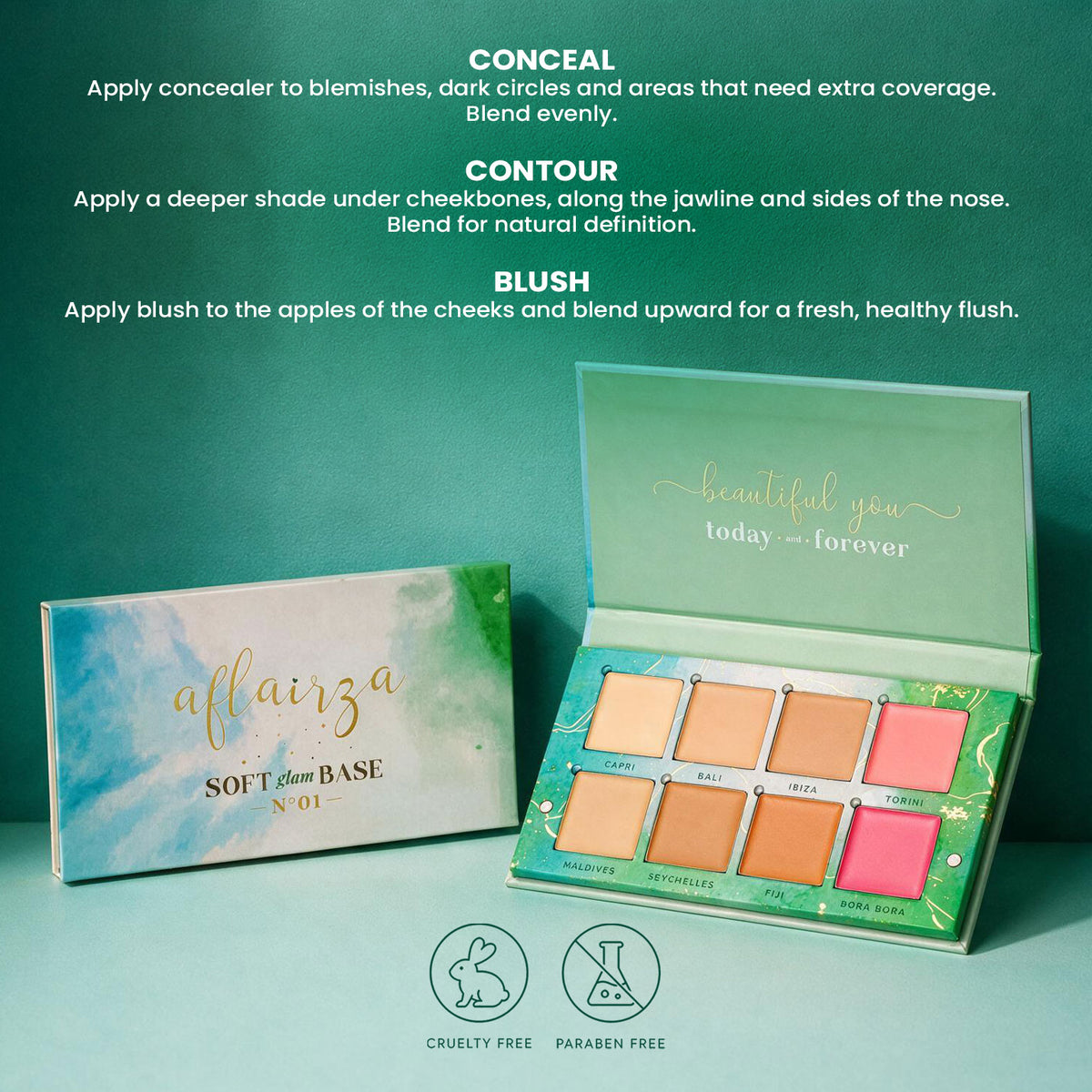 Aflairza Soft Glam Base Palette
