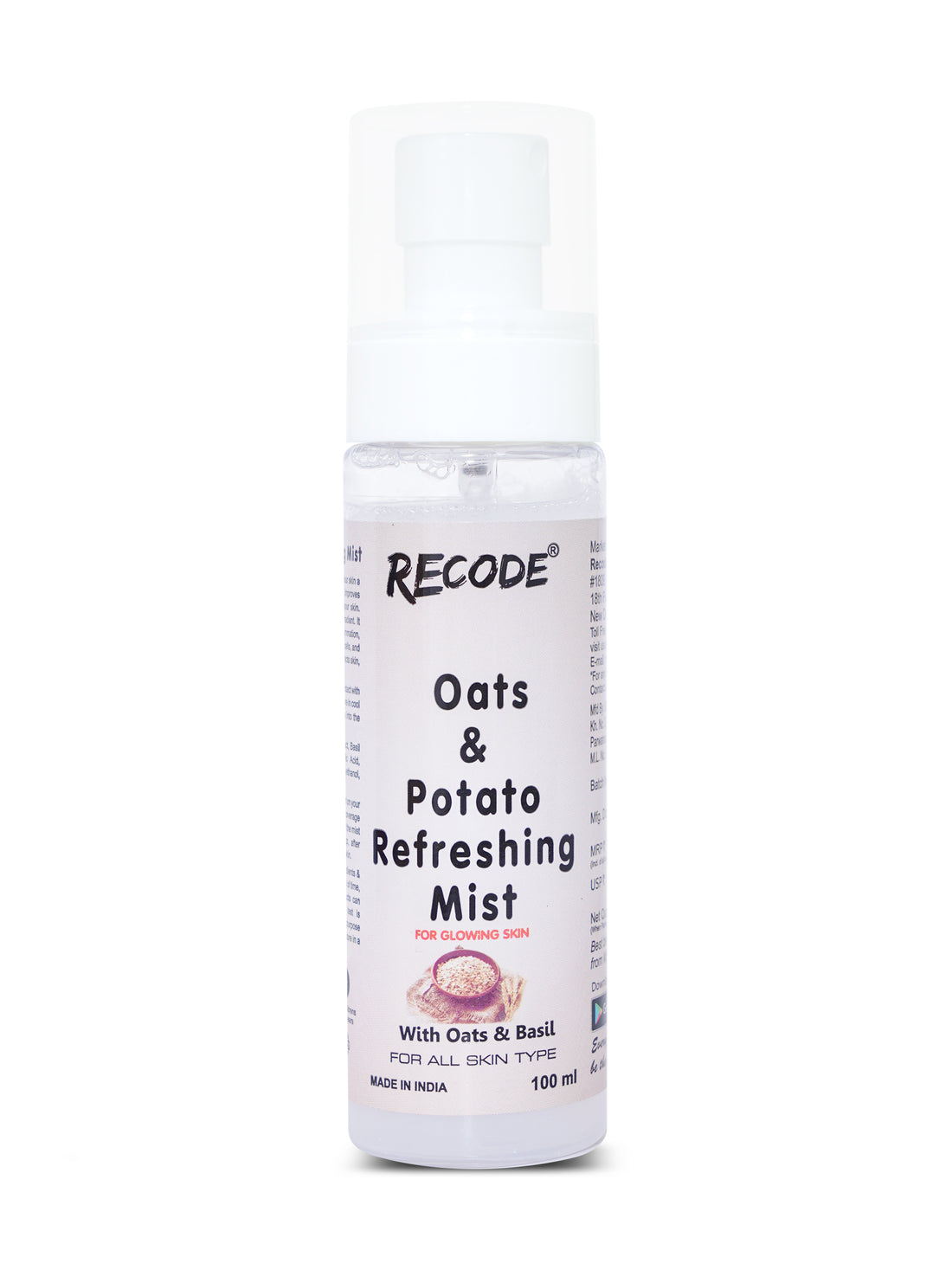 Recode Oats & Potato Refreshing Mist-100 ml