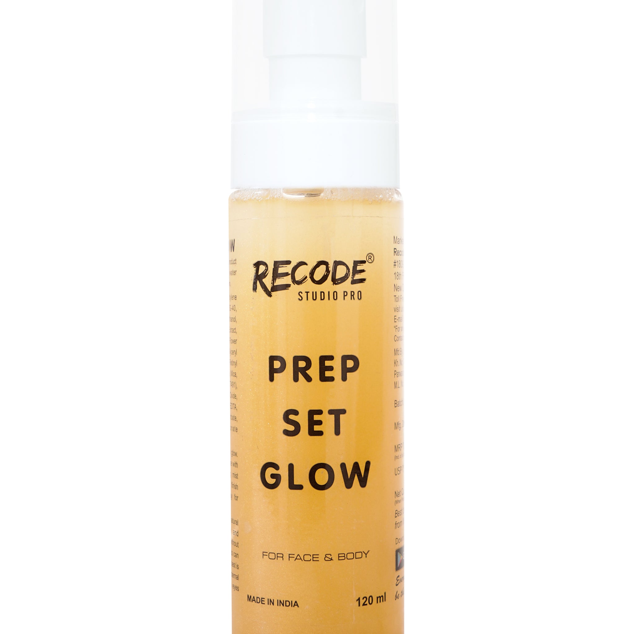 Recode Prep Set Glow-100 ML with Golden Shimmer