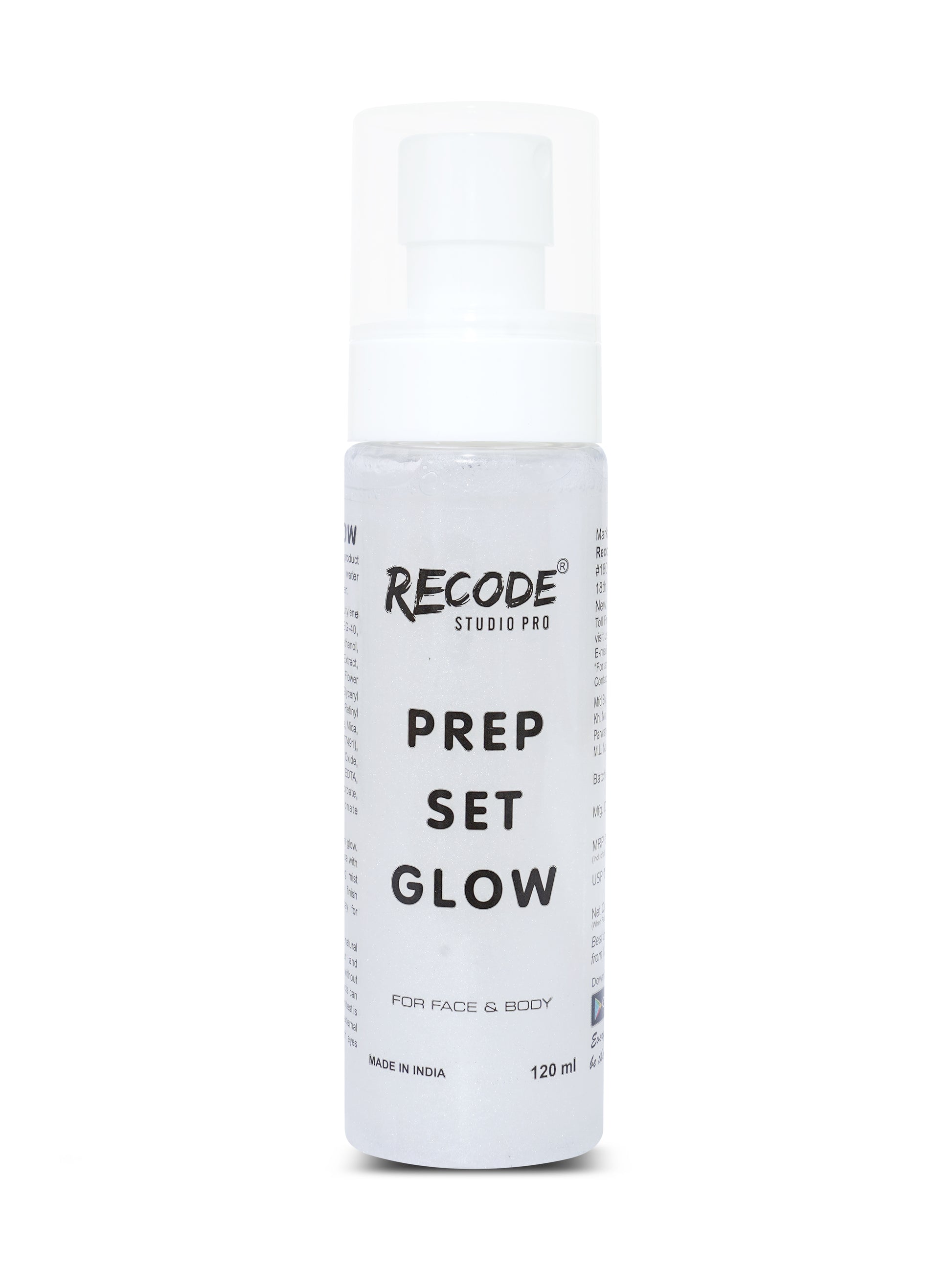 Recode Prep Set Glow-120 ML with Silver Shimmer