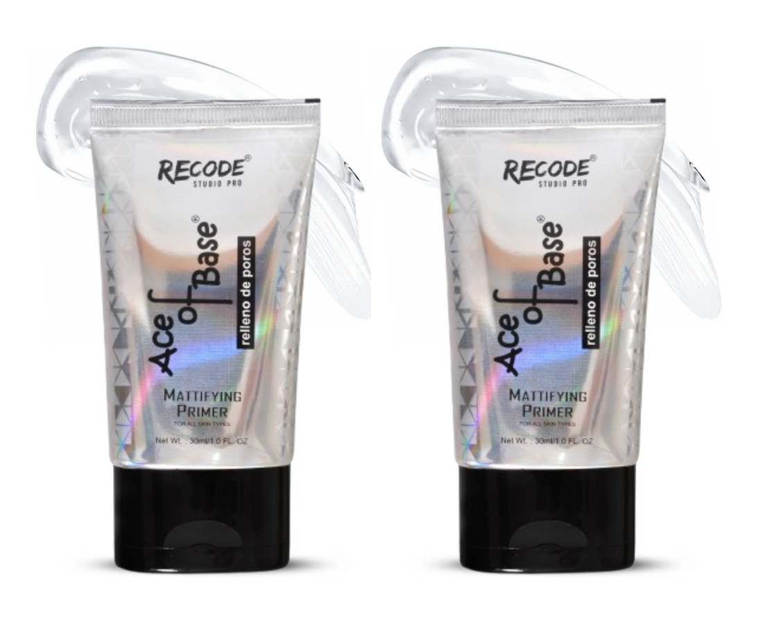 Recode Makeup Primer Combo (2x30 ML) for Oily Skin & Dry Skin  - Ace Of Base Primer 60 ML