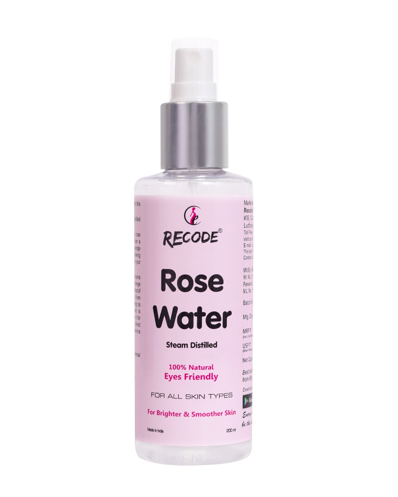 Recode Rose Water - 200 ML