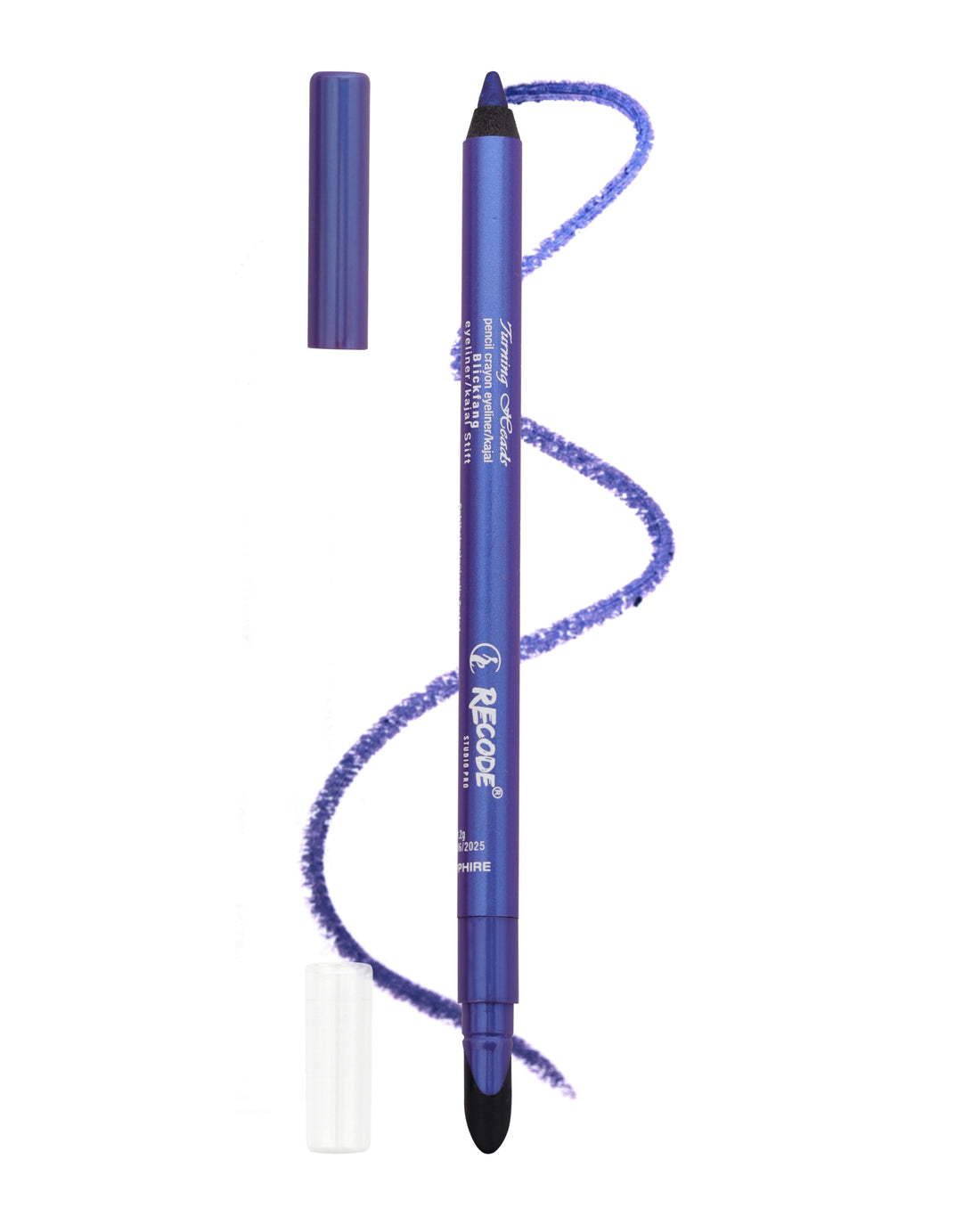 Recode Turning Heads Blue Sapphire Crayon Gel Eyeliner Cum Kajal Pencil 1.20 gms