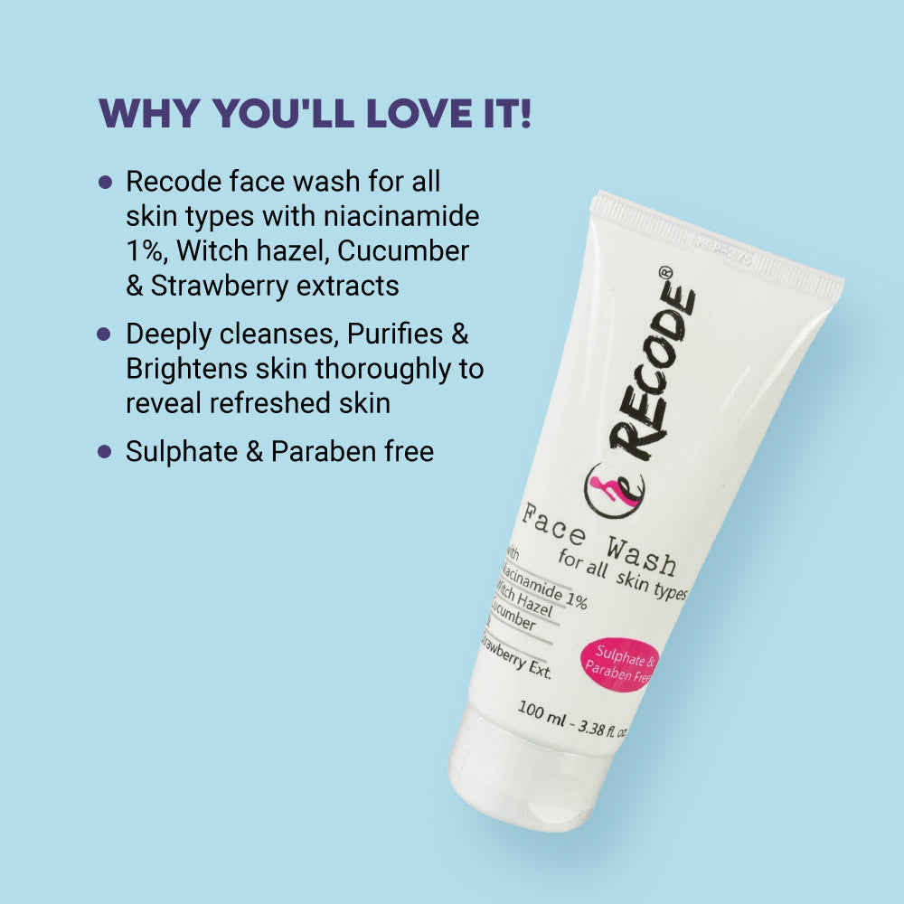 Recode Face Wash For All Skin Types - 100 ml