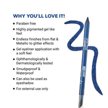Load image into Gallery viewer, Recode Turning Heads Blue Crayon Gel Eyeliner Cum Kajal Pencil 1.20 gms
