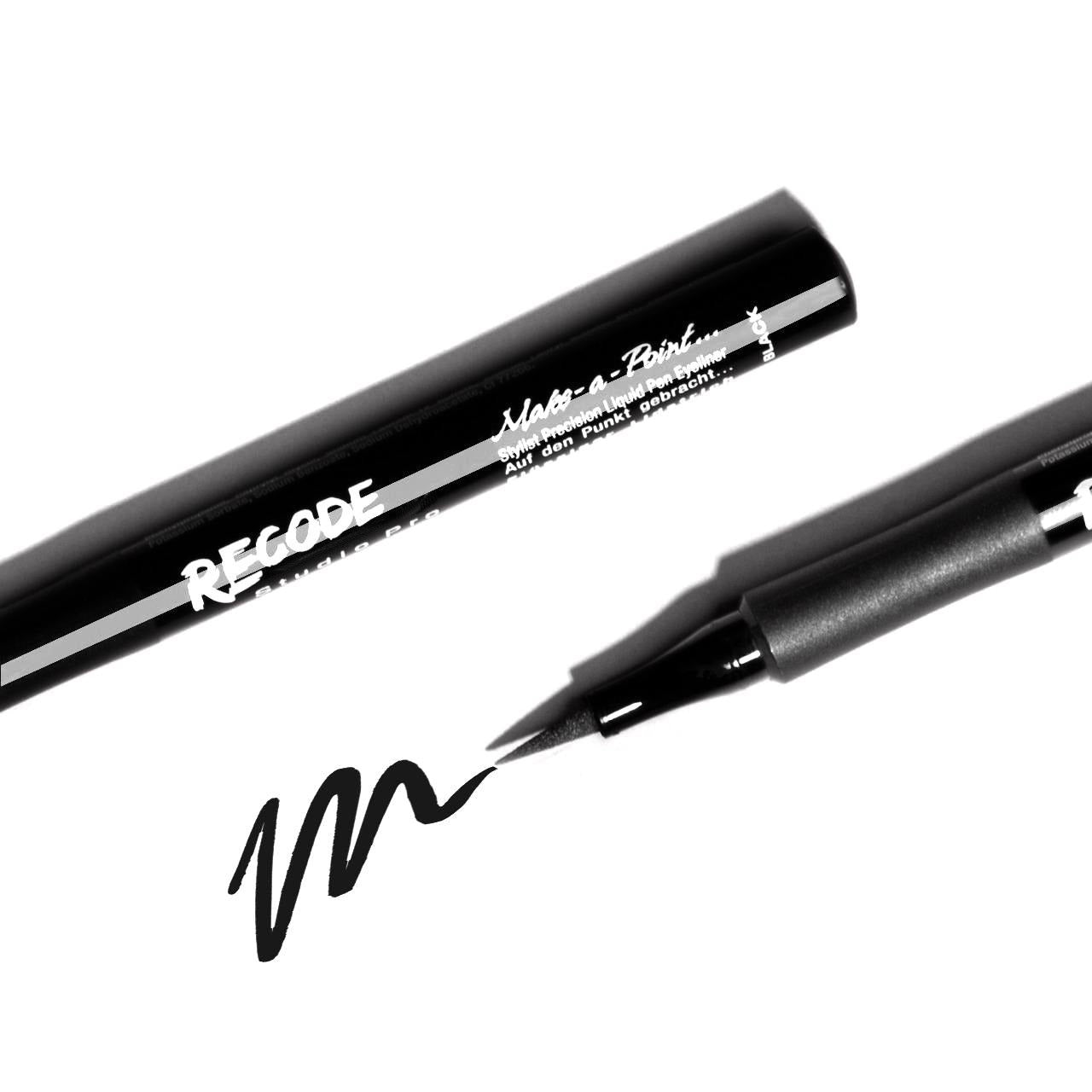 Buy LOVE HUDA Professionf Long Lasting Eyeliner, Mascara & Eyebrow Pencil, Sketch  Pen Eyeliner With Eyebrow & Hair Line Stamp Powder Stencil Kit Thicker And  Fuller Brows Pack Of 3 Online at